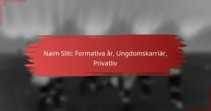 Naim Sliti: Formativa år, Ungdomskarriär, Privatliv